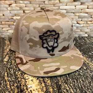 NWT black sheep flat brim adjustable hat